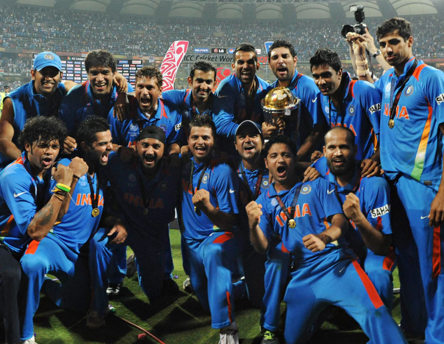 world cup cricket 2011 winner team. The Winning Team India - ICC